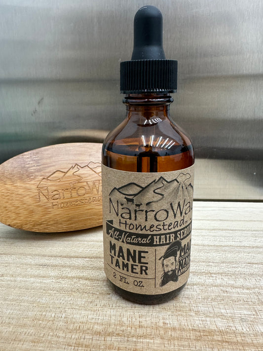 Mane Tamer All-Natural Hair Serum - Cedar Vanilla 2oz bottle