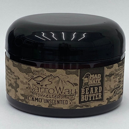 Beard Butter! UNSCENTED, Camo 4oz