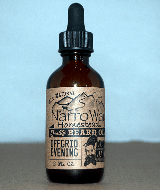 Beard oil, OffGrid Evening, Large 2oz bottle