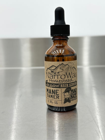 Mane Tamer All-Natural Hair Serum - Cedar Vanilla 2oz bottle