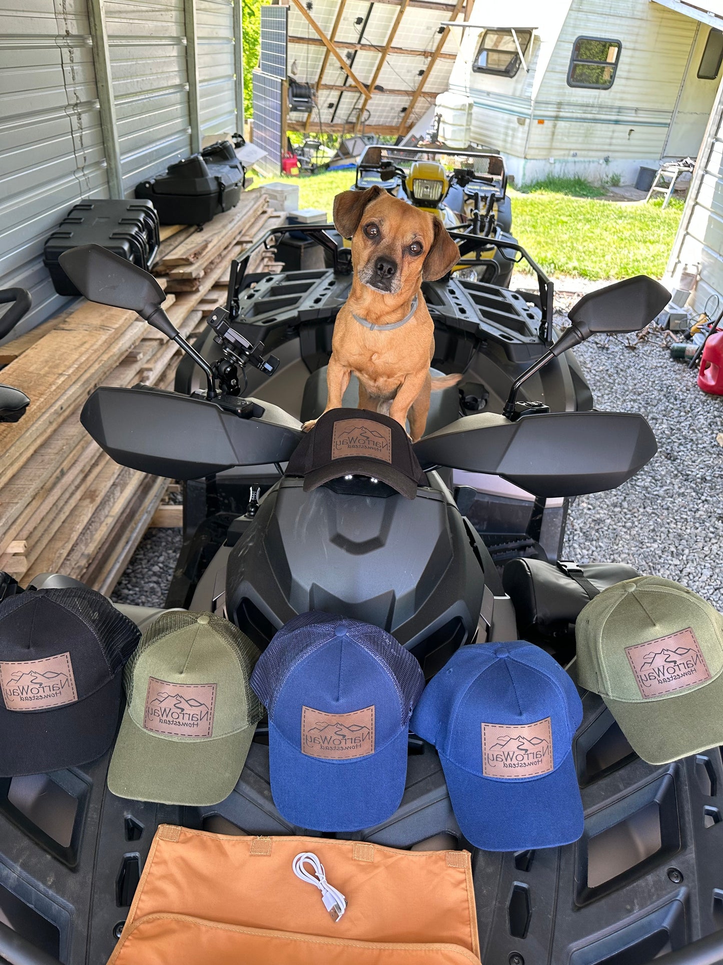 NarroWay Homestead Adjustable Ball Cap with built in head lamp