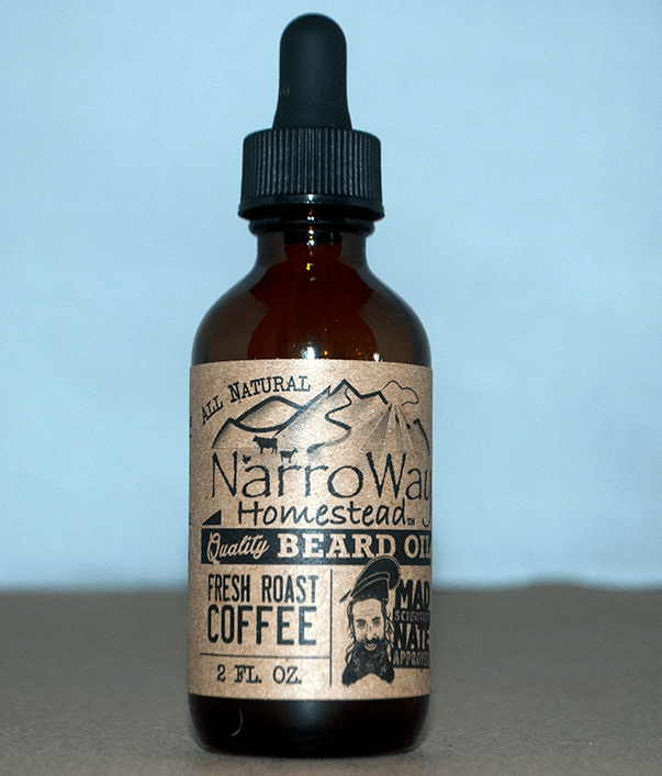 Beard oil, Coffee, contains real coffee beans! 2oz bottle